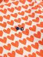 Hearts all over turtle neck T-shirt