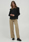 BYDANTA WIDE LEG PANTS 2 -  Tannin Melange