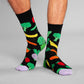 Socks Sigtuna Vegetables - Black