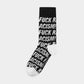 Socks Sigtuna Fuck Racism Pattern 5-pack - Multi Color