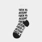Socks Sigtuna Fuck Racism Pattern 5-pack - Multi Color