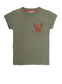 AM.ZOE.10 T-shirt with short sleeves and happy crab print - Oil Green