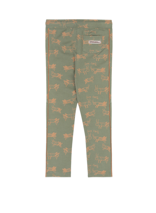 AM.Jax.07 Track Pants - Allover Print Grasshopper