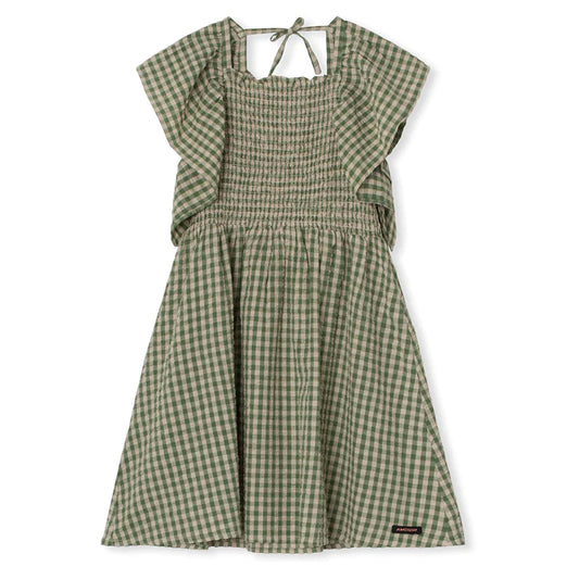 Esther Dress - Dill Check