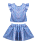 Ensor – top & skirt – blue