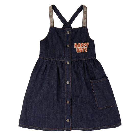 Happy days - dress + embroidery (denim)