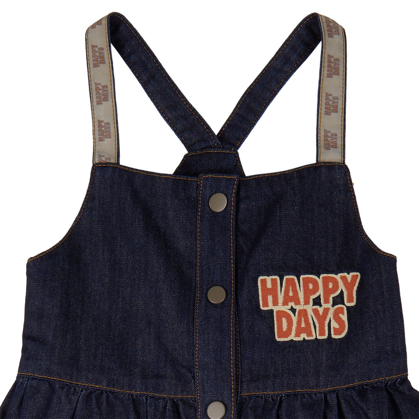 Happy days - dress + embroidery (denim)
