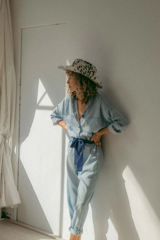 Light Boilersuit - Pale Blue