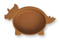 Iggy silicone bowl Dino Mustard