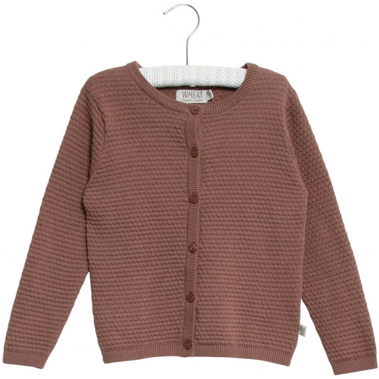 - Knit Cardigan Manuela - Powder Plum