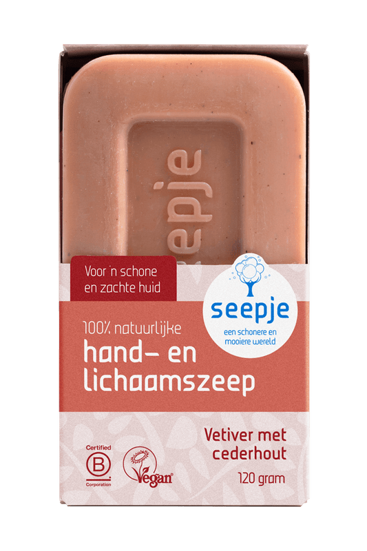 SEEPJE - Hand- en lichaamszeep - Vetiver met Cerderhout