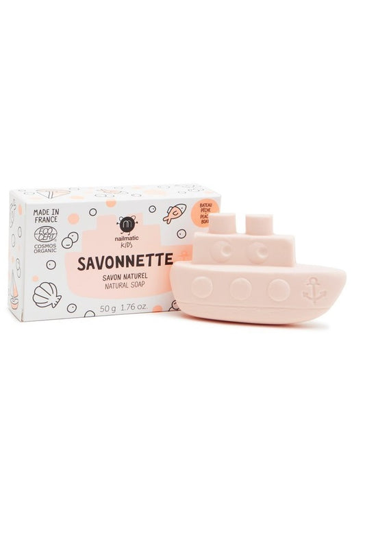 Organic kids boat-shaped soap - Peach