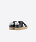 Small Esplar Velcro Leather - Black Pierre Natural Sole