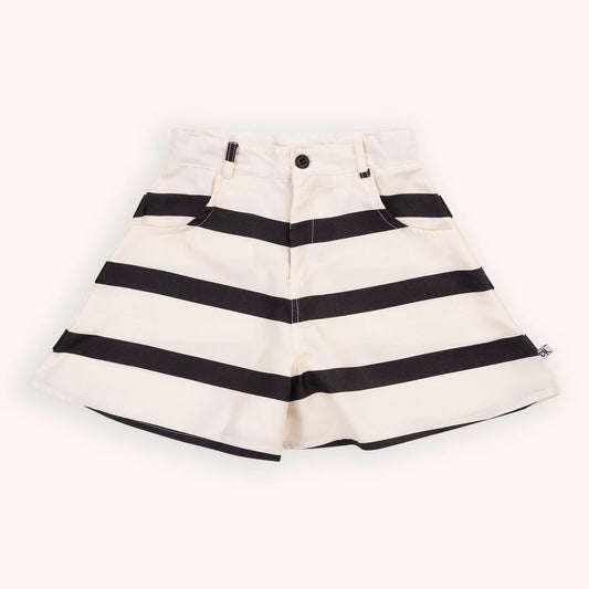 Stripes Black - Loose Fit Shorts