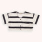 Stripes Black - Cropped Pocket Top