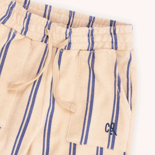 Stripes Blue - Short Loosefit Wt Embroidery