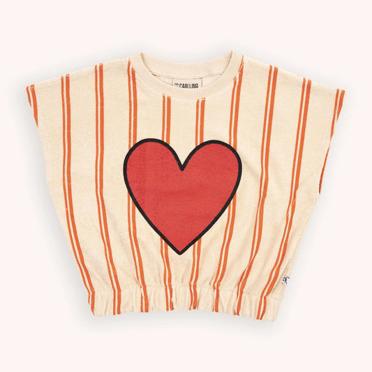 Stripes Flame - No Sleeve Top Wt Print