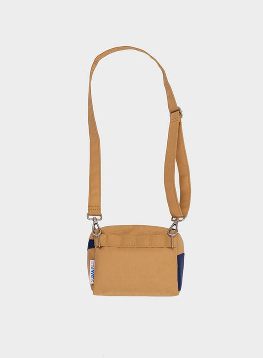 The New Bum Bag - Camel & Navy Small