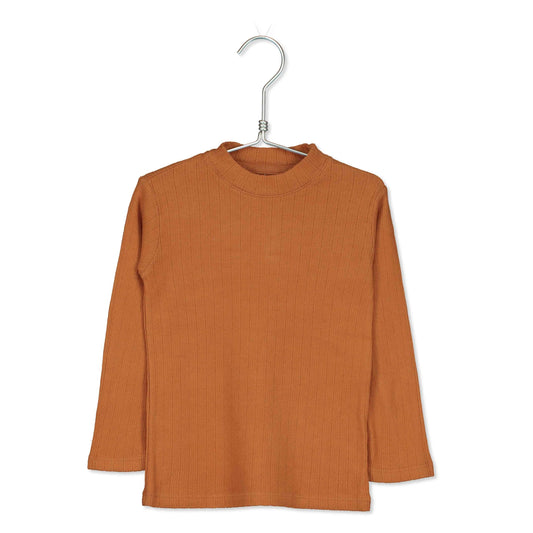 BLOUSE TEE SOLID CARAMEL