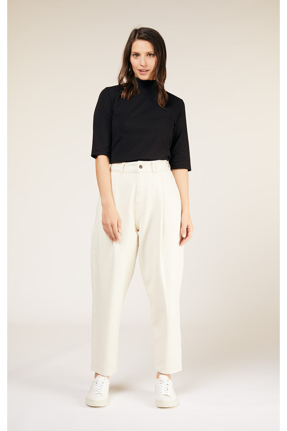 Alexis Tapered Trousers - Natural