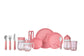 Set Babyservies Mio 3-delig - Deep Pink