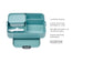 Bento Lunchbox Take A Break Large - Nordic Green