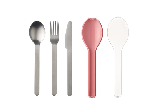 Bestekset Ellipse 3-delig - Nordic Pink