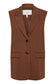 Bydeceri Waistcoat Heavy Woven - Brunette