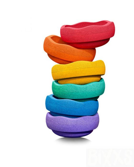 Stapelstein - Classic  Rainbow - 6 Stuks