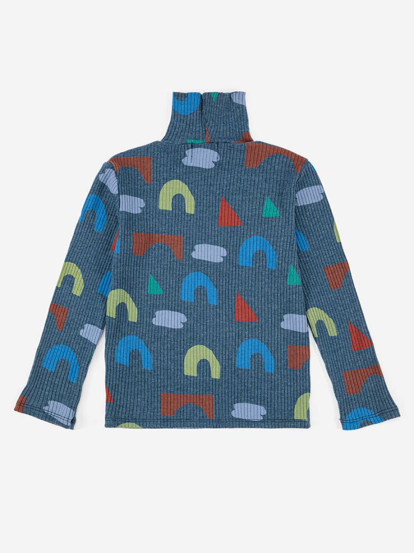 Playfull all over turtle neck T-shirt