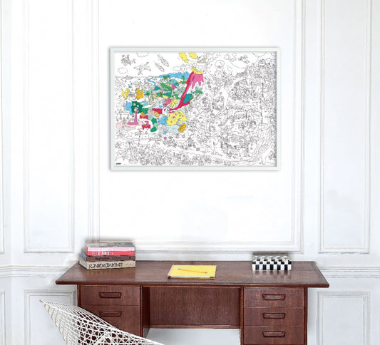 OMY - Giant Coloring Poster - Dinos 100x70