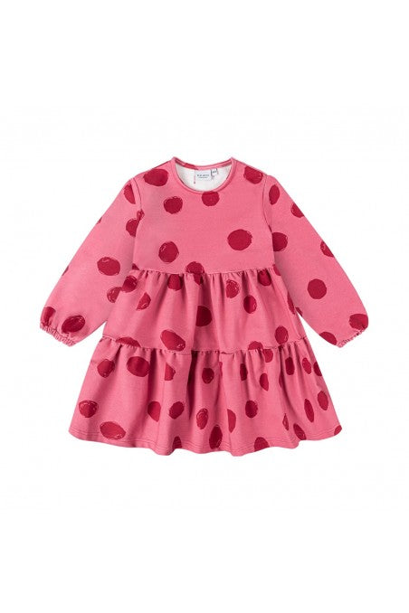 Dots Pink Spinning Dress