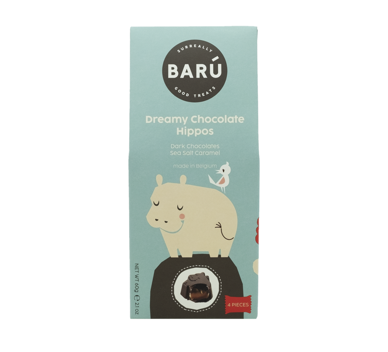 Barú Dreamy Chocolate Hippos - Sea Salt Caramel 60G