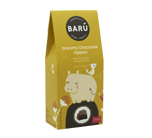 Barú Dreamy Chocolate Hippos - Honey Almond 60G