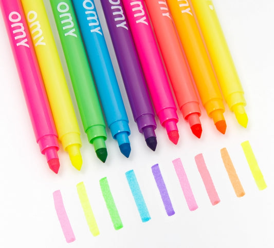 OMY - Felt Pen Markers - 9 Neon Colors