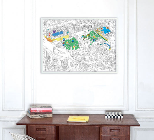 OMY - Giant Coloring Poster - Football 100x70