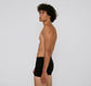 Organic Cotton Rib-Flex Boxers 2-pack - Black