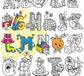 OMY - Giant Coloring Poster - ABC 100x70
