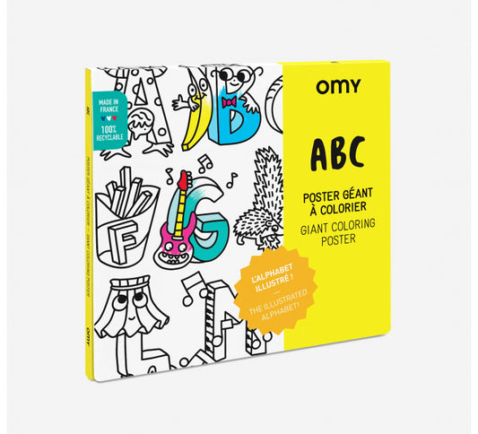 OMY - Giant Coloring Poster - ABC 100x70