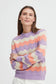 Bymartine Stripe Jumper 3 - Purple Rose Mix