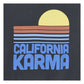 Sweatshirt California Karma Cotton Bio - Off Black