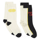 Pack 2 Chaussettes Pizza Smile - Off White
