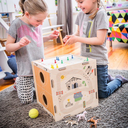 Kids Cube - 6 Games, Chair & Storage Box