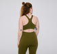 Active Workout Bra - Olive