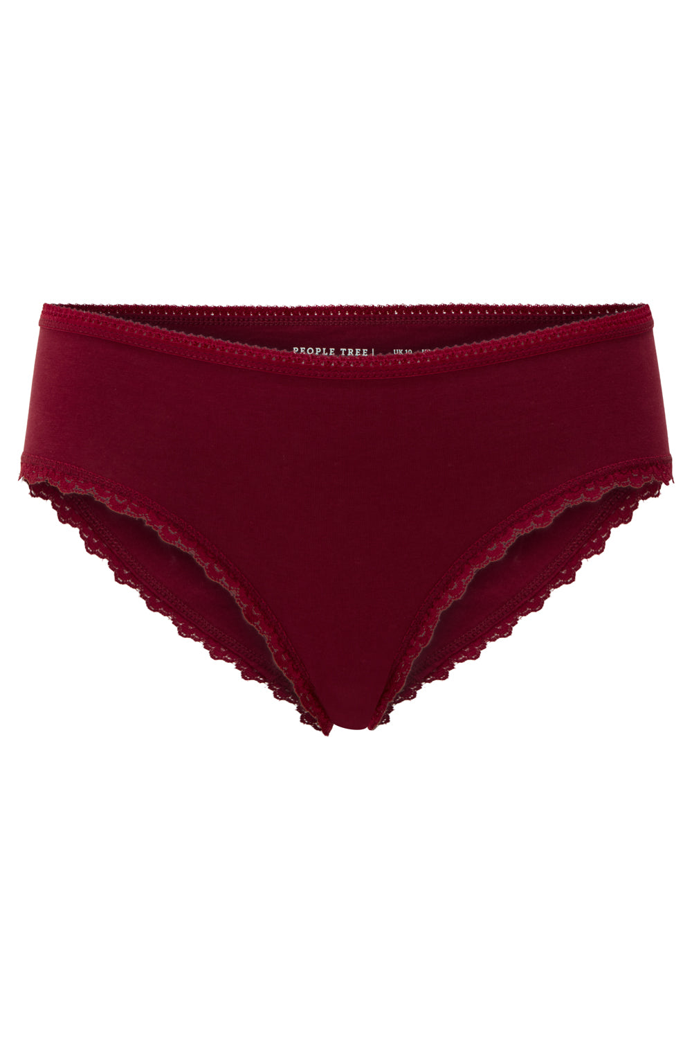 Lace Hipster - Burgundy