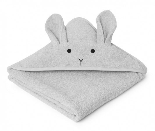 Augusta hooded Junior towel Rabbit dumbo grey
