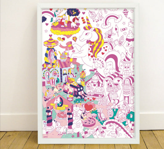 OMY - Giant Coloring Poster - Lily 100x70