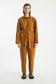 Eileen Denim Worker Jumpsuit - Mustard