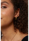 Beaten Hoop Earrings Small - Brass