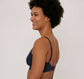 Organic Cotton Triangle Bra - Navy